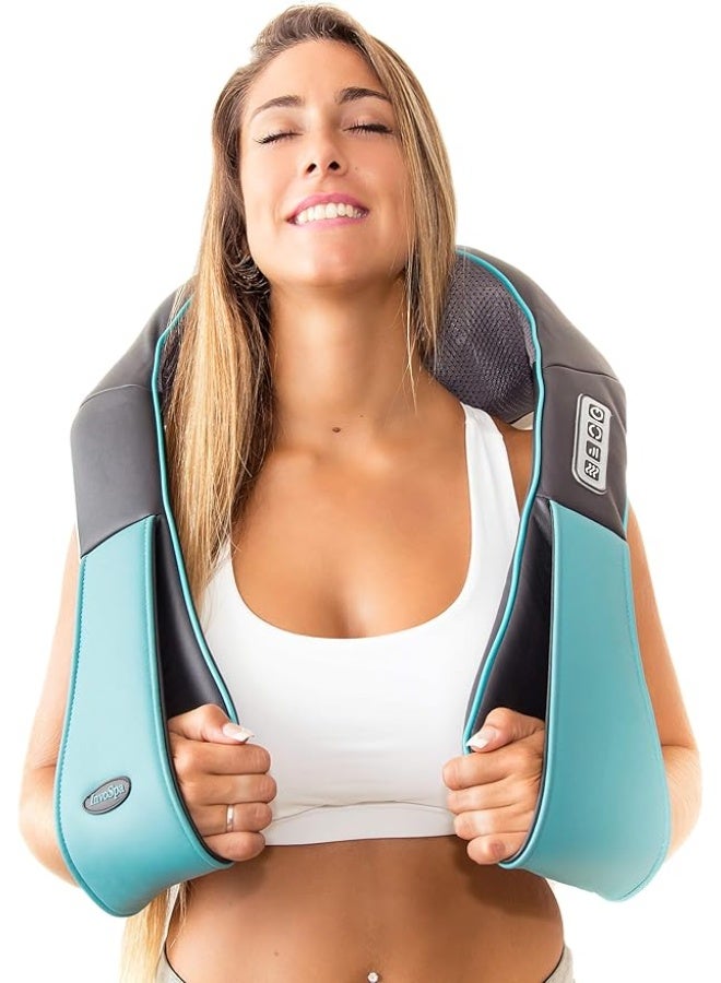 جهاز مساج الشياتسو للرقبة والأكتاف مع تدفئة حرارية - وسادة تدليك 3D للأنسجة العميقة للجسم بالكامل - مثالي للظهر، القدمين، والساقين - للمنزل والسيارة - Image 1